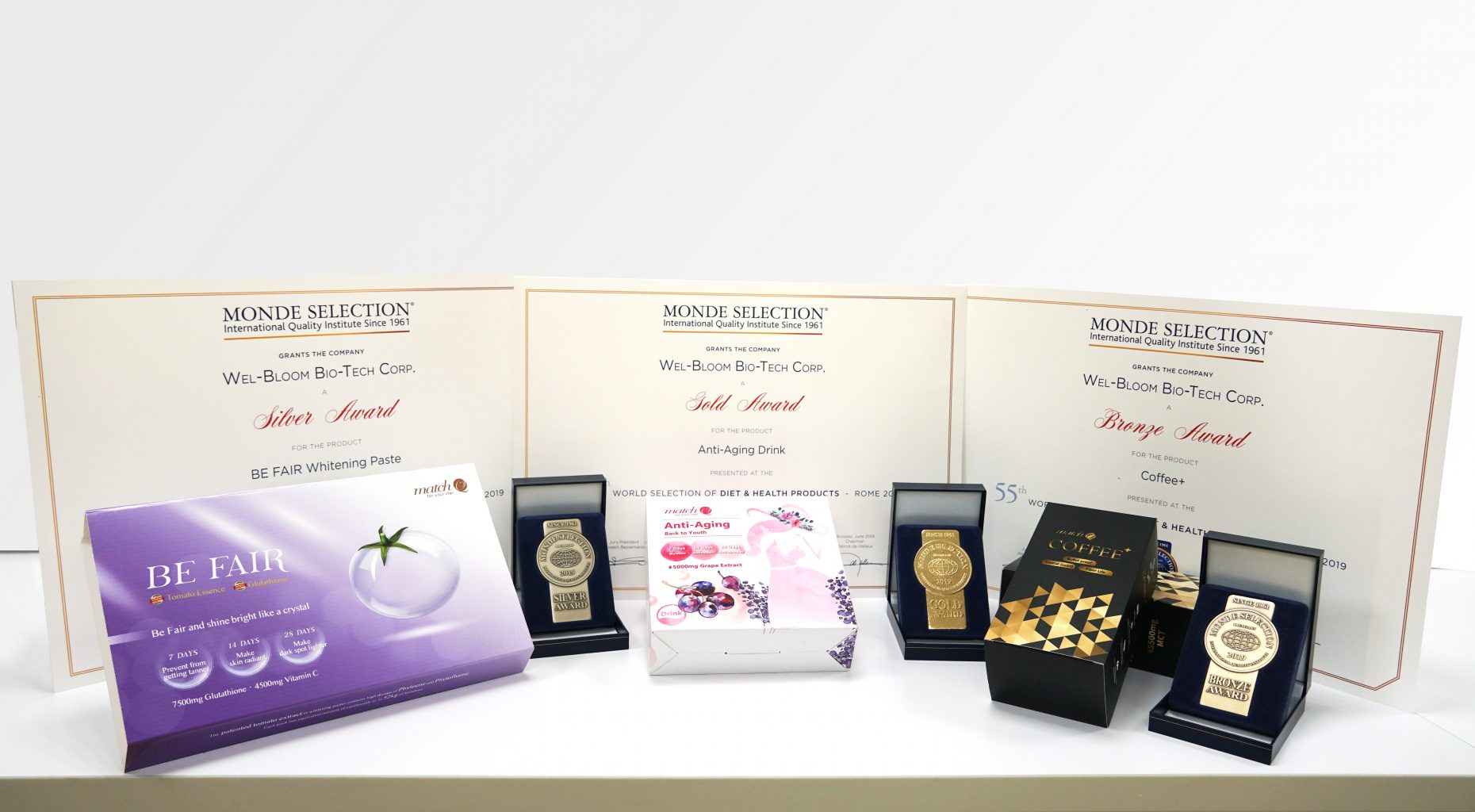 Monde Selection国际品质大奖，逢兴生物三产品囊括金银铜牌